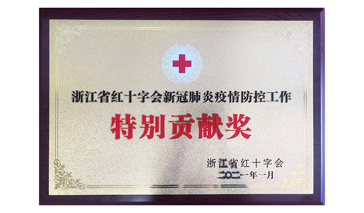 浙江省红十字会授予爱游戏网页版注册（中国区）官方网站“新冠疫情防控特别贡献奖”